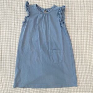 Primary Light Blue Ruffle Sleeve Dress